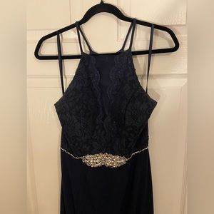 Navy blue maxi dress